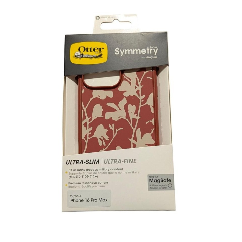 1V6N Phone Case Apple iPhone 16 Pro Max - By Ottorbox Symmetry W/Magsafe -Floral